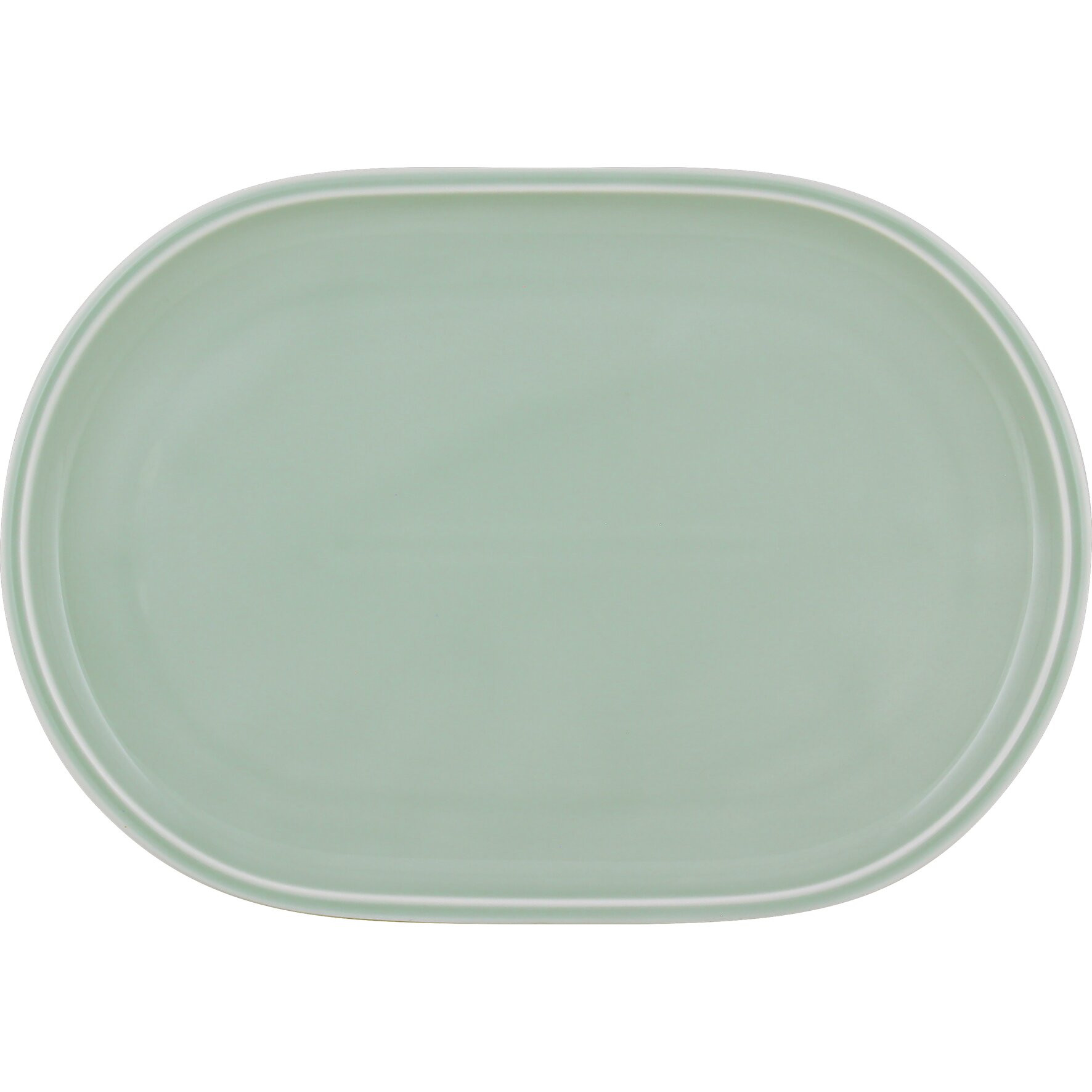 Shiro Glaze Frost, Coupplatte oval 360 x 235 mm